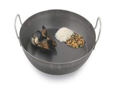 World Cuisine Paella-Pfanne, Stahl, 2,2 cm, Schwarz 14.13in schwarz