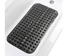 TIKE SMART Premium Badewanneneinlage - lang, extralang, Vinyl, Schwarz - Opaque Black, M