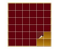 FoLIESEN Fliesenaufkleber fÃ¼r Bad und KÃ¼che - 10x10 cm - purpurrot glÃ¤nzend - 400 Fliesensticker fÃ¼r Wandfliesen
