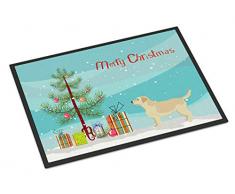 Carolines Treasures Fußmatte, Motiv: Labrador Retriever, Weihnachtsbaum, 24 x 36 cm, Mehrfarbig