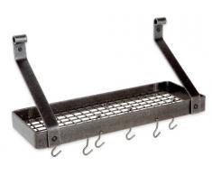 Enclume Premier Elite Bücherregal, Wandregal, gehämmerter Stahl Rechteckig/Quadrat Medium gehämmerter Stahl