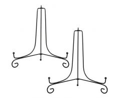 Artliving (2 Pack) Eisen Display Ständer, Schwarz Eisen Staffelei Teller Display Foto Halter Ständer, Zeigt Bild Rahmen, Kochbücher, Deko Teller, Tablets und Kunst 10 inch Schwarz