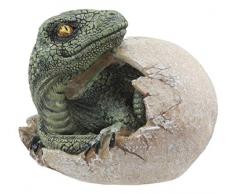 Jurassic Era Predator Velociraptor Breaking Out of Ei Dinosaurier Figur Hatchling Sammlerstück Skulptur