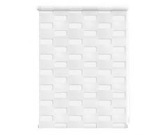 Lichtblick Doppelrollo Arena, 45 x 150 cm in Weiß, Duo Rollo für Fenster & Türen, ohne Bohren, Jalousie & moderner Sicht- und Sonnenschutz