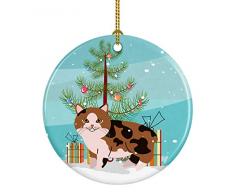 Carolines Treasures Weihnachtsbaum, Abessinischer Katze, Keramik Manx-Katze 3 in Mehrfarbig