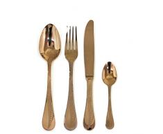 MEPRA Caccia Bronzo Besteck Set, 24-Teilig
