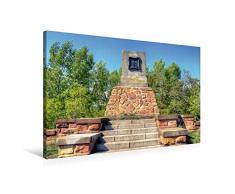 Calvendo Premium Textil-Leinwand 90 cm x 60 cm quer, Das Maschinendenkmal | Wandbild, Bild auf Keilrahmen, Fertigbild auf echter Leinwand, Leinwanddruck Menschen Menschen