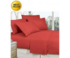 Celine Leinen besten, Weichsten, coziest Bettwäsche Ever. 1800 Fadenzahl Ägyptische Qualität knitterfest 4er Set Tabelle mit tiefen Taschen 100% hypoallergen, Full Rost