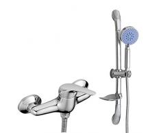 ENKI Brausemischer Brausegarnitur Duschsäule 3 Funktion Wandmontage Modern RUBY