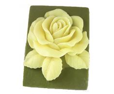 Longzang Rose Form S358 Craft Art Silikon Seife Form Craft DIY, Seifengießform Kerze handgefertigt