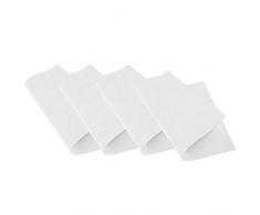 Venilia Tischset Platzset Tischwäsche Platzdeckchen für Esszimmer gewebt TRIANGLE WEISS Dreieck-Muster Gewebe 4er Set Vinyl, 4 Stk. 45 x 30 cm, 59007