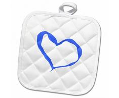 3dRose Topflappen, weiß, 20,3 x 20,3 cm