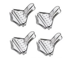 Whosee 4 Stück Edelstahl Saftpresse Manuel Pressen Obst Orange Zitrus Handpresse