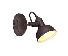 Reality Leuchten Wandspot Gina R80151024, Metall Rostfarbig, exkl. 1x E14