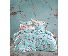 En Vogue Bettwäsche-Set für Einzelbett 155 x 200 cm Turquoise Fuchsia Mint
