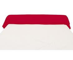 Soleil docre Bezug für Nackenrolle 45x205 cm Baumwolle 57 Fäden rot