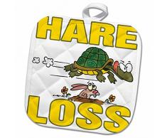 3dRose Topflappen, weiß, 20,3 x 20,3 cm