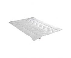 Irisette medium Ganzjahresdecke Steppbett Lara, aus edlem Baumwolle-Feinperkal, 95 Grad waschbar, inkl. Aufbewahrungstasche, 200 x 200 cm, weiÃ