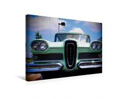 Premium Textil-Leinwand 45 x 30 cm Quer-Format Retro Auto - Ford Edsel | Wandbild, HD-Bild auf Keilrahmen, Fertigbild auf hochwertigem Vlies, Leinwanddruck von Autofreund