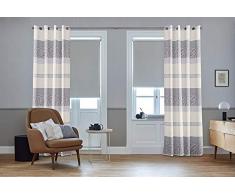 SG Home Ösenvorhang nach Maß grau, 225L/130W, Sarawak verfügbar - Andere Größen verfügbar