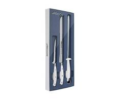 Arcos 807511 Schinkenmesser Set, Metall, Weiß, 3 Piezas + Cubre Jamón
