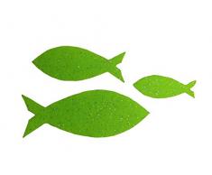 Petras Bastel News Streudeko, Fliz, apfelgrün, 18 x 12 x 5 cm