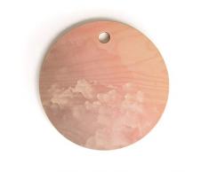 Society6 70733-cbdrou Schneidebrett, holz, mehrfarbig, 11.5 x11.5 x 1/2 .5lb