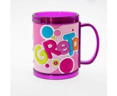 H&H 03873010026 Kinderbecher - Namensbecher, Kunststoff, mehrfarbig