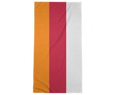 ArtVerse NFS Tampa Bay Throwback Football Stripes Strandtuch – Poly/Baumwolle, 36 x 72 cm, Rot