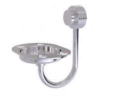 Allied Brass Venus Collection Groovy Accents Tumbler Toothbrush Holder, Polished Chrome