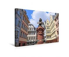 Premium Textil-Leinwand 45 x 30 cm Quer-Format Friedrich Stoltze Brunnen | Wandbild, HD-Bild auf Keilrahmen, Fertigbild auf hochwertigem Vlies, Leinwanddruck von Petrus Bodenstaff