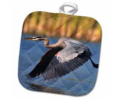 3dRose Topflappen, weiß, 20,3 x 20,3 cm