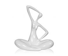 Arte Dal Mondo Evoluzione Piccola Harz Skulptur, Weiß