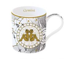 Easy Life Becher Zwillinge, Porzellan, Mehrfarbig, 12 x 9 x 10 cm