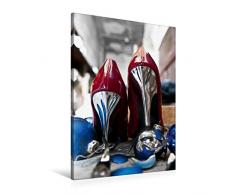 Premium Textil-Leinwand 60 x 90 cm Hoch-Format geplatzter Weihnachtsschmuck | Wandbild, HD-Bild auf Keilrahmen, Fertigbild auf hochwertigem Vlies, Leinwanddruck von Norbert J. Sülzner / NJS-Photographie