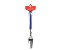 Home Bar Tisch Gabeln Set von 2 mit blauem Griff, Edelstahl