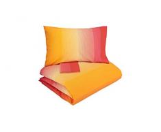 Gabel Web Bettwäsche, Satin, Orange, 2 Stück