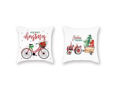 Doitely Set von 2 Eiswürfel-Kissenbezügen, quadratisch, superweich, 45,7 x 45,7 cm, Nahaufnahme mit Zitronenscheibe, Eisgetränke-Kissenbezüge, für Zuhause, Sofakissen, Sommer, Outdoor, Dekoration, Kissenbezüge 18 x 18 Ct