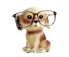 FLYING BALLOON Fliegender Ballon Niedliche Markierungen Katze und Hund Tierform Harz Brillenhalter Brille Regal Münzen Bank Home Dekoration Kinder Freunde Hund