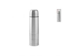 Home Thermoskanne gerillt, 1 Liter, Edelstahl, 9 x 9 x 34 cm