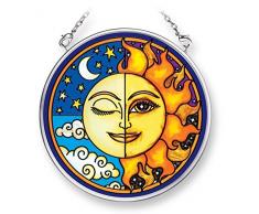 Amia Celestial handgemaltes Glas Kreis Sonnenfänger, 3–1/5,1 cm