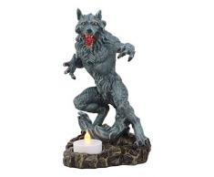Ebros Gothic Werwolf Teelichthalter Statue Lycaner gebrandmarkt Bist Beast Wolf Mann Figur
