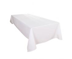 HIGHFLY Leinen Rechteck Tischdecke Wasserdicht Tischdecke für Home Küche Esszimmer 60X84 Rectangle Weiß