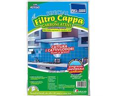 Filter Dunstabzugshaube Selbstlöschender Papierkorb mit Aktivkohle, Filter Dunstabzugshaube Aktivkohlefilter für Dunstabzugshauben Pfannen zuschneidbar, Filter Dunstabzugshaube Aktivkohlefilter 40 x 60 cm, Dunstabzugshaube