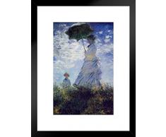 Poster Gießerei Claude Monet Frau mit Einem Sonnenschirm Kunstdruck von proframes 20x26 inches Matted Framed Poster