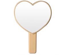 XIAOSHIGUANGGAO Handspiegel in Herzform gelb