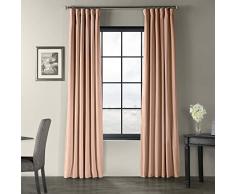 HPD VCH-180409-120 Vorhang, Blickdicht, Samt, 50 x 120 cm, Rosey Dawn