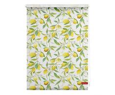 Lichtblick Rollo Klemmfix, 45 x 150 cm mit Motiv Limone - Gelb Grün Montage ohne Bohren, moderner Sicht-und Sonnenschutz, Motivrollo, lichtdurchlässig & Blickdicht