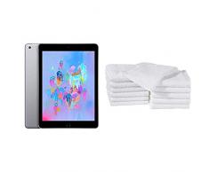 AmazonBasics - Waschlappen aus Baumwolle, 12er-Pack, Lavendel & Waschlappen aus Baumwolle, 12er-Pack - Weiß