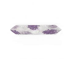 YEHO Art Gallery Moderner Tischläufer Kommode Schals Heimdeko, Handmalerei Pudelhund Tiermuster, geeignet für Abendessen, Urlaub, Partys, Hochzeiten, Tischdekorationen 33x229cm Floral-016yag1314